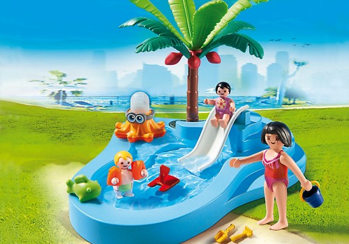 Kinderbad met glijbaan artikelnummer: 6673 