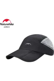 Black Naturehike Unisex Lichtgewicht Geventileerde Mesh Baseball Cap Zonnehoed Dames Heren Sport Caps Wandelen Hardlopen Zonbescherming Hoed