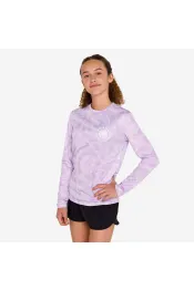 Uv werend zwemshirt voor kinderen 100 vibes lila