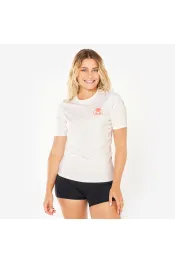 Rashguard malou dames korte mouwen uv werend greige